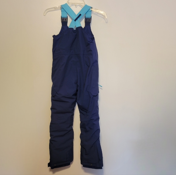 🎯nwt all in motion navy blue snow pants/bib overalls - Picture 2 of 7